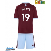 Aston Villa Ibrahim Mbaye #19 Hjemmedraktsett Barn 2026-27 Kortermet (+ Korte bukser)